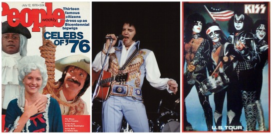 Flip wilson, susan ford & Sonny Bono on People, Fat Elvis in his blue Bicentennial Costume, KISS!!